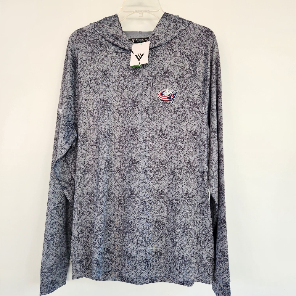 Stylish Gray Patterned Long Sleeve Shirt